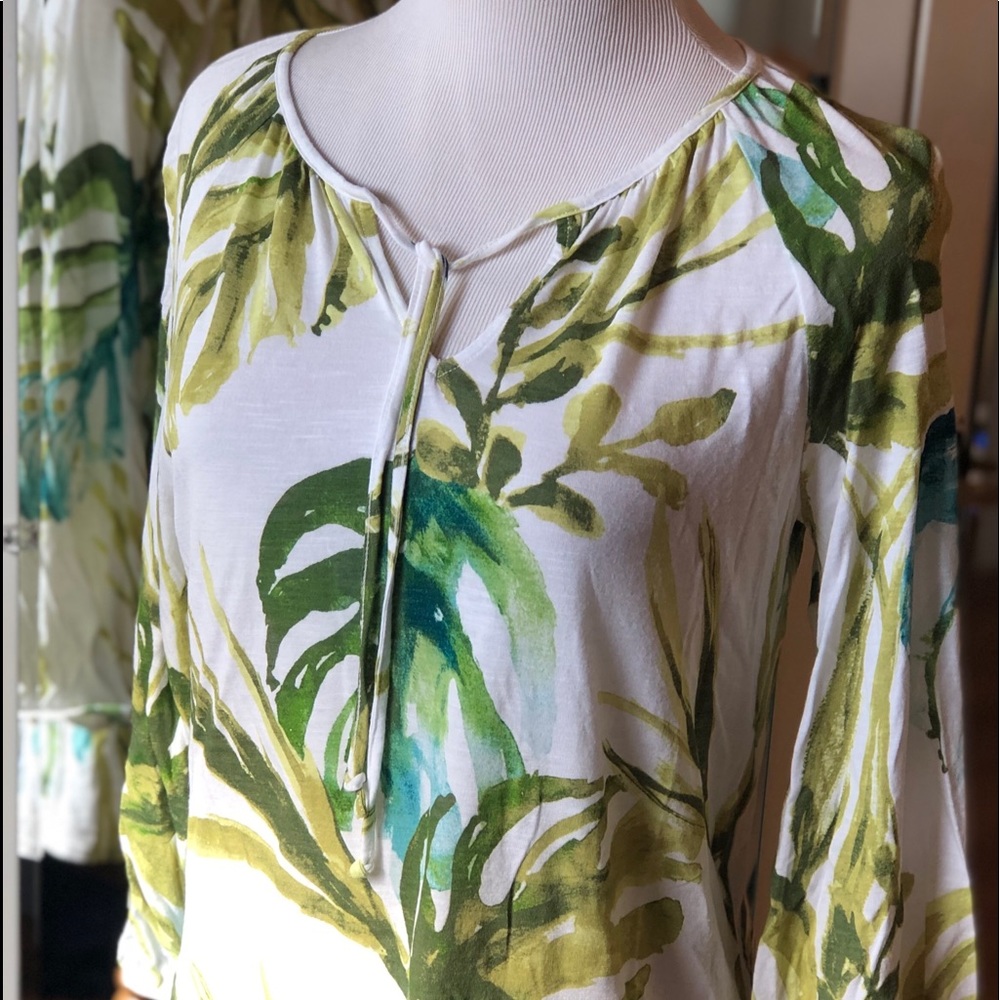 Chico’s Long Cotton Tunic Top